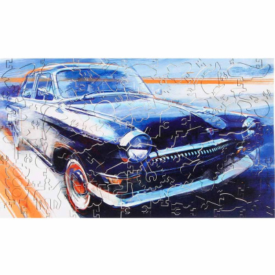 Деревянный пазл Советский автомобиль Collection Transport¶100 деталей 17х28 см Melоgrano MPZCT4-M 1